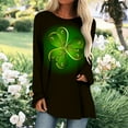 thumbnail image 5 of Baqcunre T Shirts for Women,Saint Patricks Day B Print Large Loose Round Neck Long Sleeve T Shirt Top,St. Patrick's Day Shirts for Women Womens Tops,Graphic Tees for Women S-XXL, 5 of 5