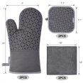 thumbnail image 2 of Juego de guantes y soportes para ollas KEGOUU de alta resistencia al calor, 2 of 5
