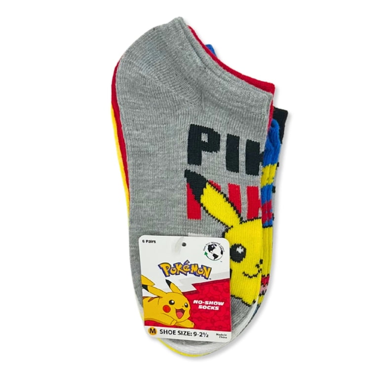 Pokémon Boys No-Show Socks, 6-Pack photo 2