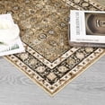 thumbnail image 4 of Washable Rug Runner Vintage Rug Traditional Rug Non-Slip Grey Runner Rugs with Rubber Backing Low-Pile Ultra-Soft Distressed Rug for Kitchen Bedroom 2x6/5x7/6x9/8x10/9x12, 4 of 7