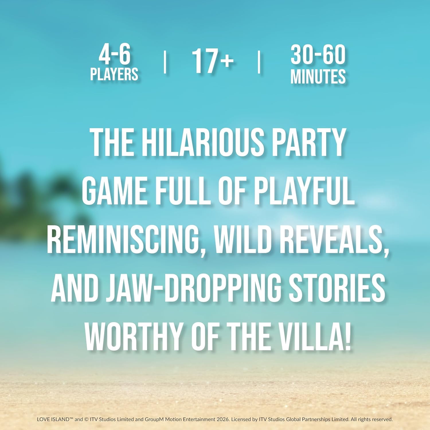 Never Have I Ever Love Island - Love Island Party Game - Uncover Secrets, Share Stories, and Clear Your Hand - The Classic Viral Hilarious and Funny Icebreaker for Adults, 3-6 Players, Ages 17+