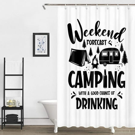 Rv Shower Curtains Camping Trailer, What Size Is An Rv Shower Curtain