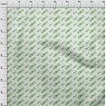 thumbnail image 4 of oneOone Tissu Popeline de Coton Vert Écriture Matériel de Robe Tissu Imprimé Tissu au Mètre 42 Pouces de Large, 4 of 4