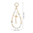 thumbnail image 3 of Raindrops Beaded Phone Chain with Fan Tassels and Crystal Glass Beads for Mobile Phones, 3 of 7