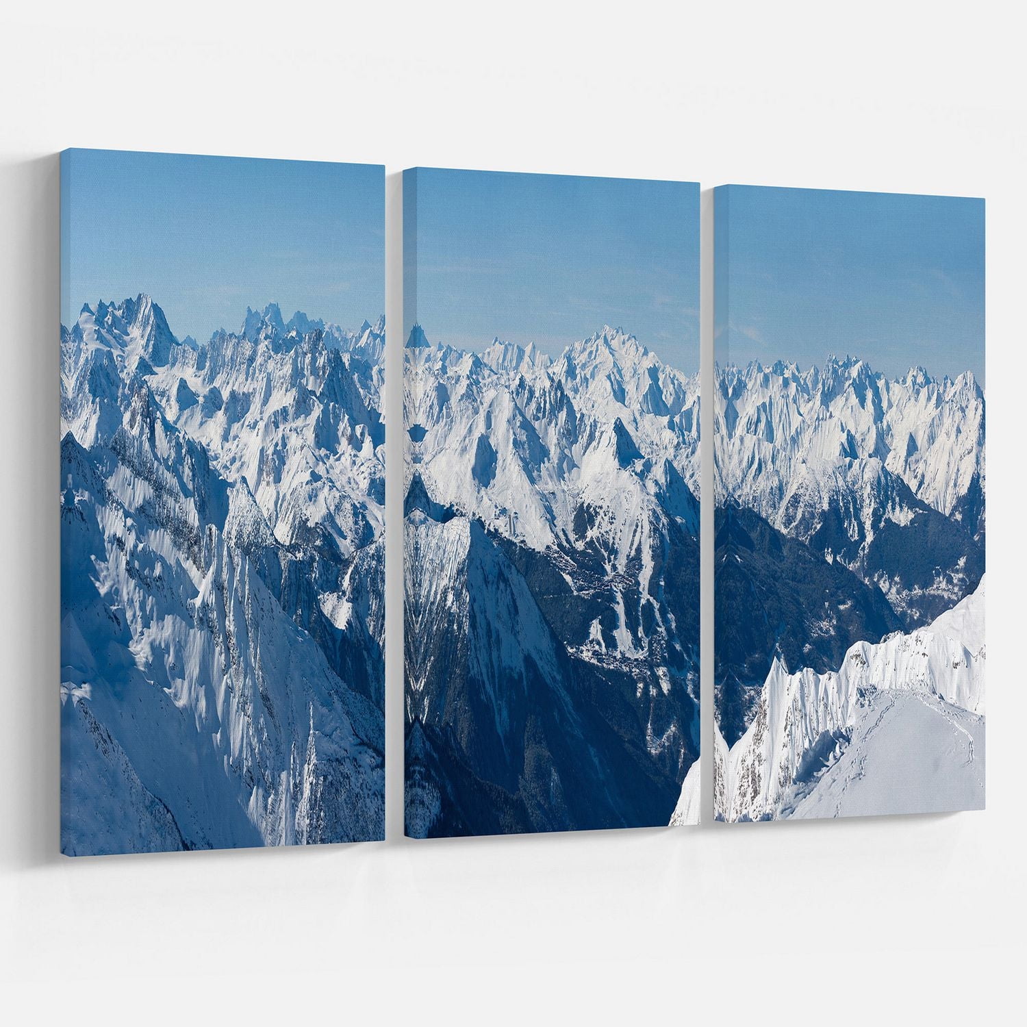 Design Art French Alps Panorama Canvas Print