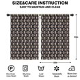 thumbnail image 2 of Blackout Kids Curtains,Dark Blue Bigfoot Pattern Childrens Insulated Curtains Set Of 2,Bedroom Essentials,Toddler Room Decor 42x63in(106x160cm), 2 of 5