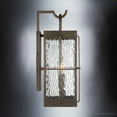 thumbnail image 6 of Luxury Ultilitarian Outdoor Wall Sconce, 19.00''H x 8.25''W, with Tudor Style Elements, English Country Design, Urban Bronze Finish and Clear Water Glass, UQL1462, 6 of 6