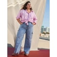 thumbnail image 2 of Terra & Sky Women's Plus Size French Terry Cloth Cargo Pants, 28” Inseam, 2 of 6
