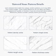 thumbnail image 6 of POVISON-70.87“Modern Luxe Rectangular Dining Table For 4, White Matte Sintered Stone Tabletop, X-Shape Titanium Gold Stainless Steel Base, 6 of 7