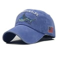 thumbnail image 1 of Sonducket Primavera algodón amantes gorra de béisbol mujeres Casual gorra hombres ajustable transpirable bordado sombreros Sombreros azul Sonducket PS15225-04, 1 of 1