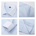 thumbnail image 5 of Cloudstyle Men's Dress Shirt Slim Fit Button Down Stripe Checked Shirt fs22, 5 of 5