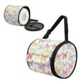 thumbnail image 6 of SEANATIVE Colorful Butterfly Round Paper Towel Bag Portable Paper Towel Holder for Office Bathroom Washable Toilet Paper Protector with Zipper Hanging Paper Towel Dispenser Cover, 6 of 7