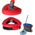 thumbnail image 1 of czcpp-1 Tête de Brosse à Récurer avec 1 Base de Vadrouille Compatible avec Vileda O Cedar EasyWring Système de Vadrouille Rotative à 2 Réservoirs, Uniquement pour 2 Réservoirs, Pas pour 1 Réservoir, 1 of 4