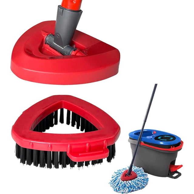 czcpp-1 Tête de Brosse à Récurer avec 1 Base de Vadrouille Compatible avec Vileda O Cedar EasyWring Système de Vadrouille Rotative à 2 Réservoirs, Uniquement pour 2 Réservoirs, Pas pour 1 Réservoir