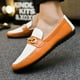 thumbnail image 3 of Zapatos Autumn Bean, zapatos de cuero pequeños de moda coreana para hombres, zapatos Joker de suela suave con personalidad para conducir, zapatos casuales perezosos para hombres, 3 of 6