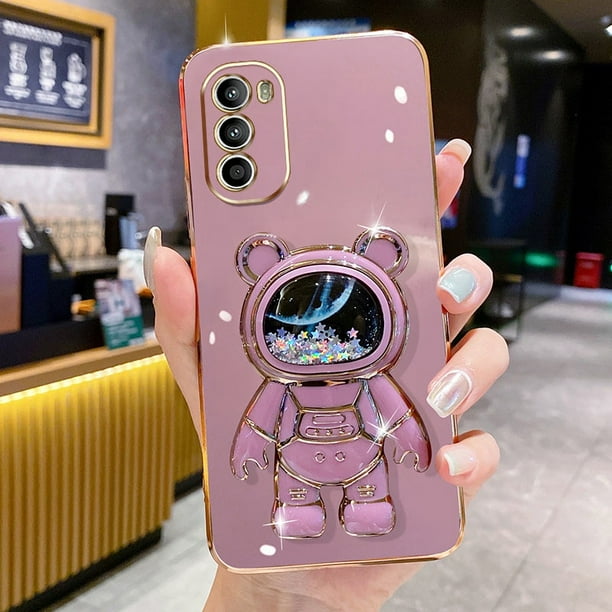 Funda Para Teléfono Motorola Moto G22 G32 G42 G52 G82 E32 Lindo 3D Cielo Estrellado Astronauta Soporte De Escritorio 2023 Nuevo