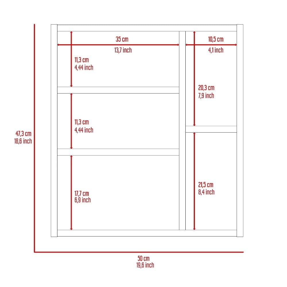 Minsk Medicine Cabinet - FM Furniture FM6748GLZ