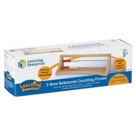 UPC: 0765023043587 | Learning Resources LRNLER4358 2 Row Rekenrek Counting Frame 1 / Box Multi