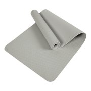 S SERENABLE Exercise Yoga Mat Fitness Mat for Gym and Yoga Accessories Travel Exercising Grey 183x68x0.8cm