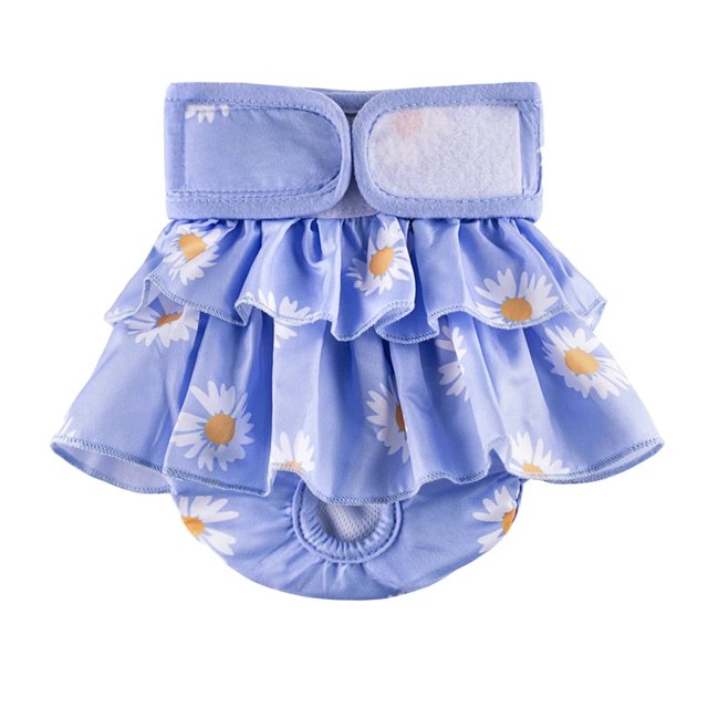 Female Dog Diaper Washable Pets Physiological Pants Sanitary Panties Reusable Pet Diaper for Small Large Dogs Cats Shorts