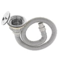 thumbnail image 1 of Salon Shampoo Bowl Backwash Sink Hair Strainer Deep Waste Basket + Pipe Hose, 1 of 5
