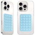 thumbnail image 1 of wonima02 2Pack Silicone Suction Phone Case Mount, Suction Cup with Strong Suction Power, Hands-Free Phone Accessories Holder, Silicon Adhesive Phone Stand Sticky for Cell Phone Baby Blue, 1 of 1