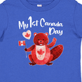 thumbnail image 4 of Inktastic My 1st Canada Day with Red and White Maple Leaves Boys or Girls Baby T-Shirt, 4 of 5