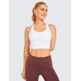thumbnail image 2 of CRZ YOGA Strappy Longline Sports Bras for Women Wirefree Padded Yoga Cropped Tops, 2 of 5