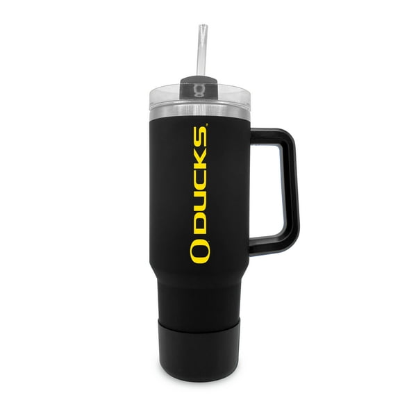 Oregon Ducks 40oz. Stainless Tumbler with Handle & Removable Straw