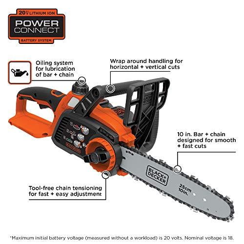 Black decker 20v sale chainsaw