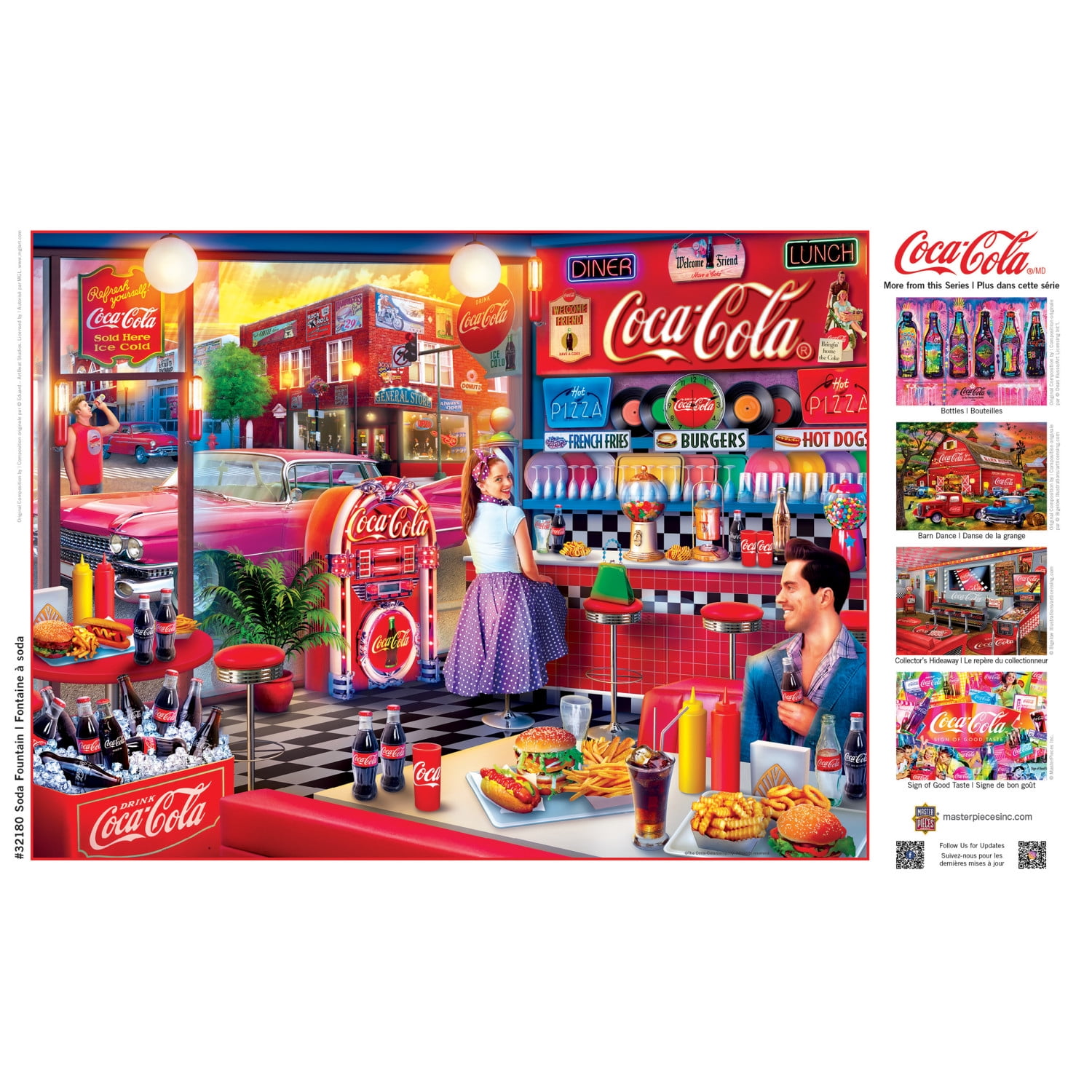 MasterPieces 300 Piece EZ Grip Puzzle - Coca-Cola Soda Fountain