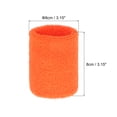 thumbnail image 2 of Uxcell Wrist Sweatbands Colorful Sports Wristbands Sweatbands Wrist for Tennis Badminton Basketball Orange 8Pack, 2 of 7