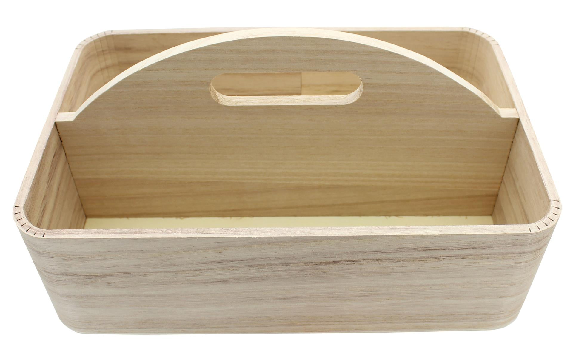 Sierra Pacific Crafts Wood Tray With Center Handle 11.75"x 7.75"x 3.75