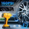 thumbnail image 4 of ODEGNC 21V 160PSI Cordless Tire Inflator 10000mAh Air Compressor 12V DC Digital Auto Shutoff LED Light for Car SUV, 4 of 11