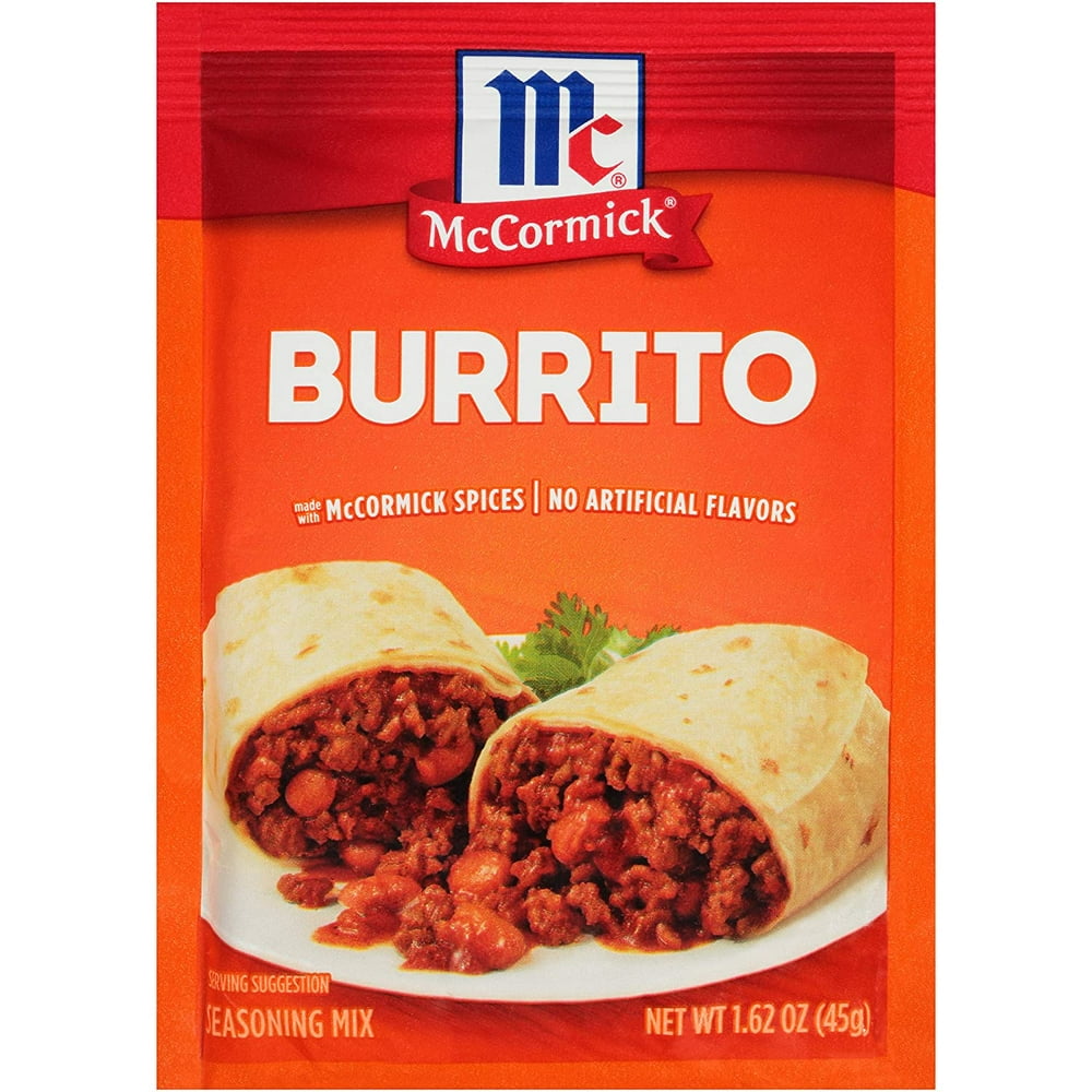 McCormick Burrito Seasoning Mix, 1.62 oz (Pack of 12)