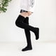 thumbnail image 4 of Guardurnaity 2 calentadores de piernas de punto para invierno para mujer, acogedores y elegantes, accesorio de otoño para mujer. Medias, 4 of 6