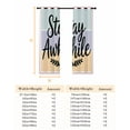 thumbnail image 6 of Fsddascl Stay Awhile Blackout Curtains for Bedroom/Living Room, Thermal Insulated Kitchen Curtains, Wheat Color Block Stripes Aesthetic Grommet Darkening Window Treatment Drapes 42"x84"x2, 6 of 6