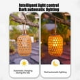 thumbnail image 4 of Bdday Night Light Solar Lanterns Outdoor Hanging Lantern Lights Hollowed Out Decor Lantern Led Decorative Garden Light Delicate Garden Decoration for Patio 1pack Reading Lights for Books In Bed, 4 of 9