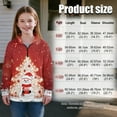 thumbnail image 7 of COEQINE Girls Quarter Zip Sweatshirt Tops, Long Sleeve Loose Fit Sweatshirt Pullover, Printed Fashion Top for Kids Teens Ages 5-6 Machine Wash, Snowman Christmas Tree, 7 of 7