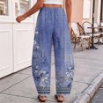 thumbnail image 6 of IMENGL Casual Cropped Pants for Women Soft Barrel Baggy Elastic High Waist Comfy with Pockets Trousers Loose Women's Wide Leg Pant,M-XXXL, 6 of 7