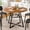 Rust, variant on JIOABL 42 Inch Round Dining Table for 4-6, Farmhouse Table with Dual-Tier Storage Shelf, Metal Pedestal Base for Kitchen Dining Room Apartment, Black
