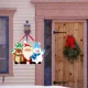 thumbnail image 2 of Colgador de puerta de Navidad, colgantes de fiesta de año nuevo, adornos de árbol de Navidad, Papá Noel, alce, muñeco de nieve, decoración de Navidad, 2024, 2 of 4