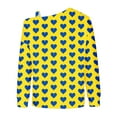 thumbnail image 5 of Penkiiy Womens Valentine Day Sweatshirt Off-shoulder Shirt Graphic Long Sleeve Pullover Tops S Yellow, 5 of 5