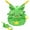 Green, variant on AWLPUYPT Gnarpy Plush, Regretavator Gnarpy Alien Cat Plush Toys Give Fans and Friends Beautifully Plushie Doll Gifts (White)