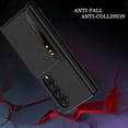 thumbnail image 6 of Compatible Samsung Galaxy Z Fold 4 Case with Kickstand Card Holder,Shockproof PU Leather +PC Leather Storage Wallet Credit Card Slot Cover Phone Case for Samsung Galaxy Z Fold 4 5G Case Black, 6 of 14
