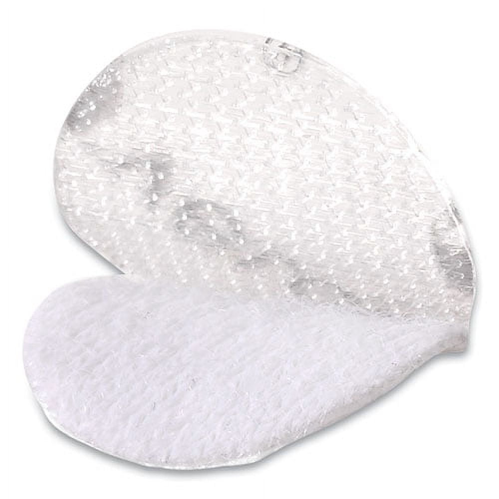 Sticky-Back Fasteners, Removable Adhesive, 0.63" Dia, Clear, 75/pack | Bundle of 2 Packs