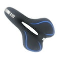 thumbnail image 4 of Sillín de bicicleta cómodo y transpirable con absorción de impactos para hombre y mujer Azul, 4 of 9