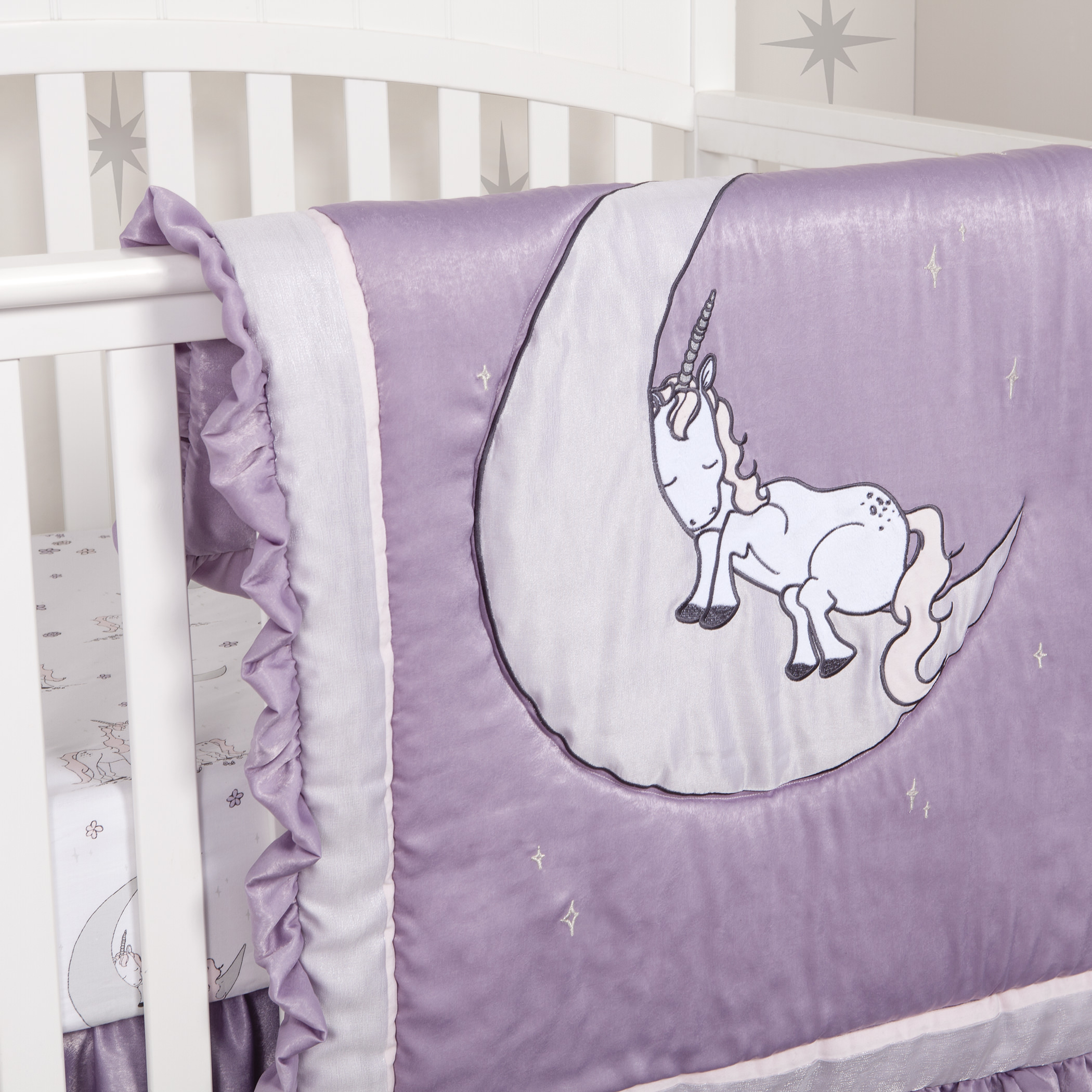 unicorn crib bedding walmart