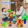 thumbnail image 3 of GRM Magnetic Tiles Set, 100PCS STEM 3D Construction Magnet Toy, Colorful Magnetic, 3 of 6