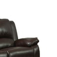thumbnail image 2 of Cozy Leatherette Motion Loveseat, Brown, 2 of 3